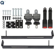 2 Retractable Golf Cart Seat Belts  Bracket Kit for EZGO Yamaha Club Car
