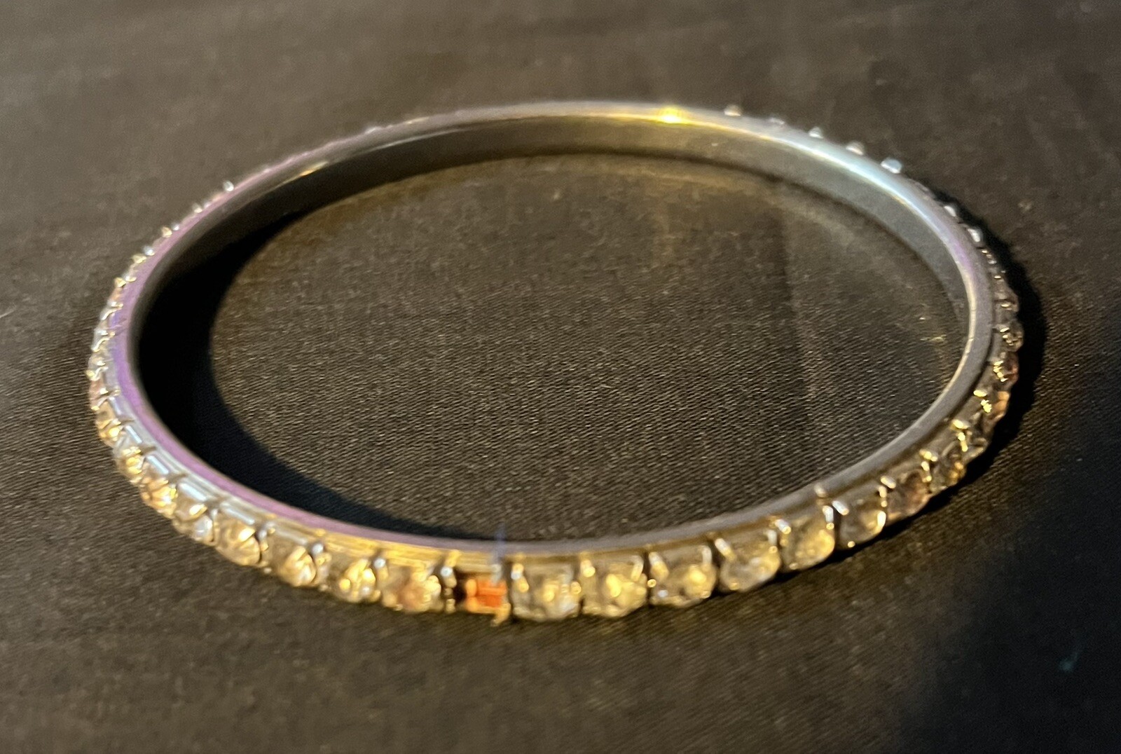 Rhinestone Bangle Bracelets Pair With Silver Acce… - image 6