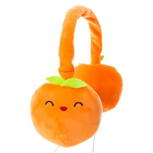 Fluffy Cuties Plush Wired Headphones-Pippa The Peach Ages 6+ | eBay