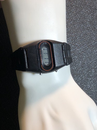 Vintage 1970's Texas Instruments Series 550 Digital LCD Wrist Watch Mens New Bat - Picture 6 of 23