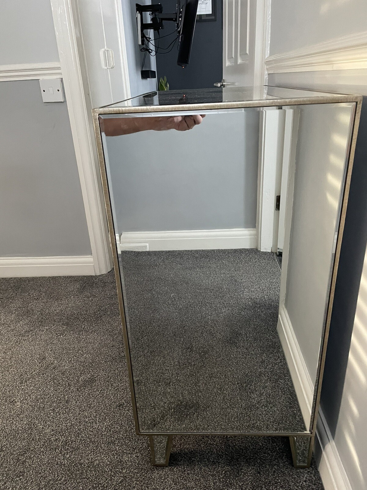 mirrored sideboard eBay