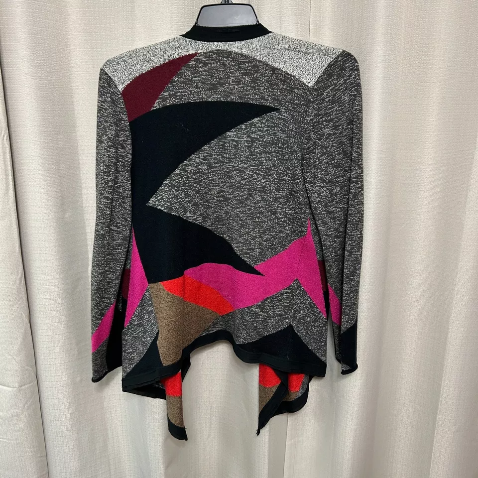 Cárdigan suéter midi con frente abierto ZOZO para mujer talla grande mezcla de algodón Foto 2 de 4