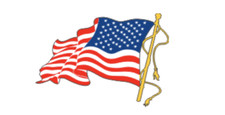 4" us military one waving flag reversed bumper sticker decal usa made