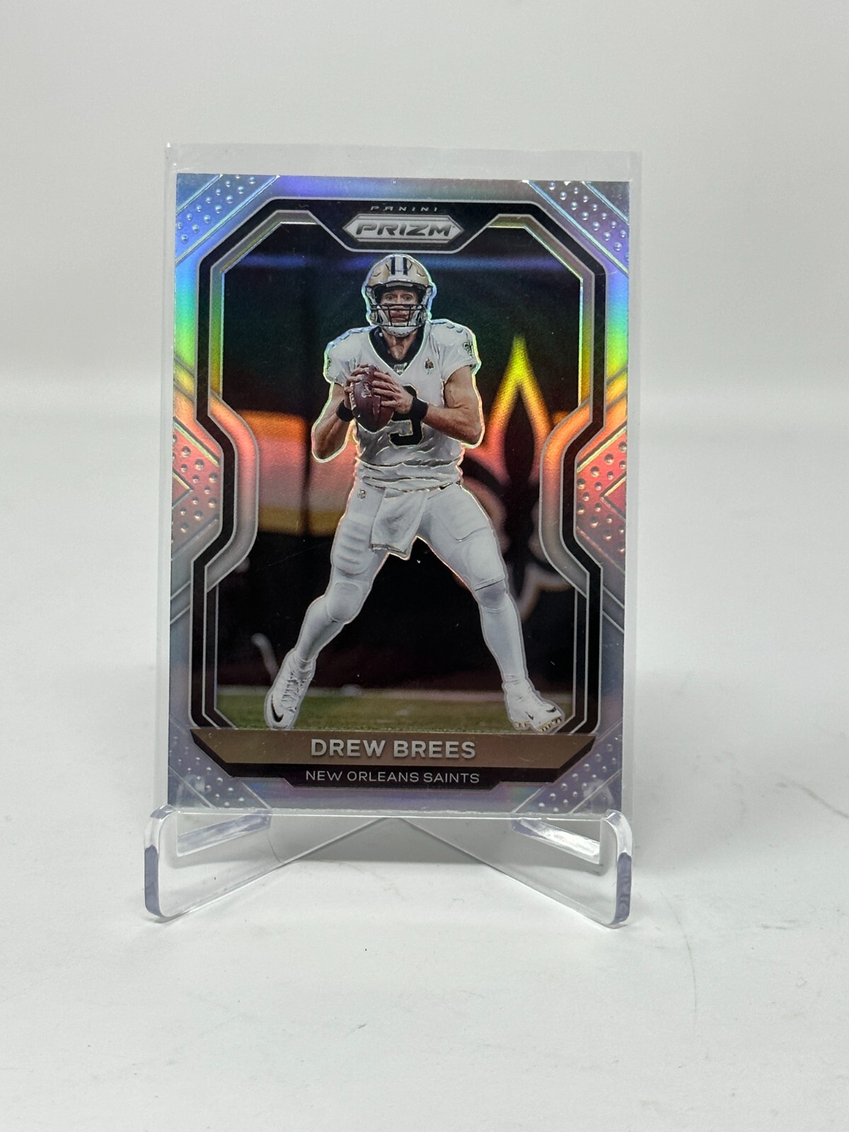 2020 Prizm Football Drew Brees Silver Prizm Card #243