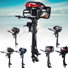 HANGKAI 2/4Stroke 6-12 HP Outboard Motor Air/Water Cooling Fishing Boat Engine