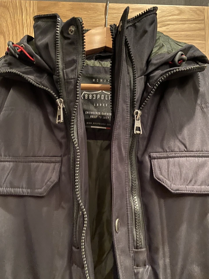 Abrigo acolchado Police para hombre - talla grande (38/40) Foto 3 de 4