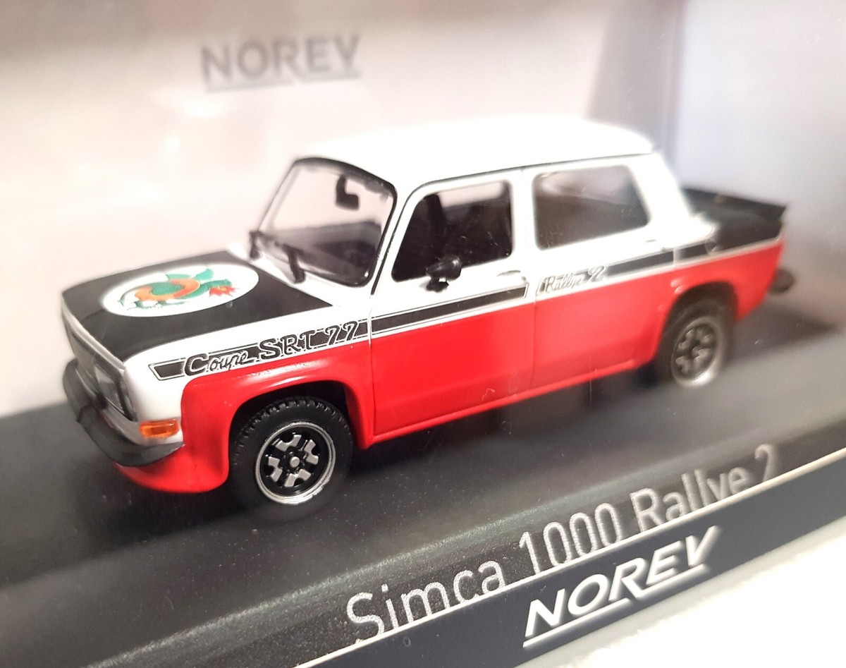 Miniature Simca 1000 Rallye 2 SRT 1977 – Norev échelle 1/43 – Réf 571019