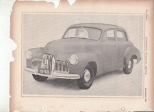 1948 Holden 48/215 FX Servicing Data Extracts From Automotive Technical Service