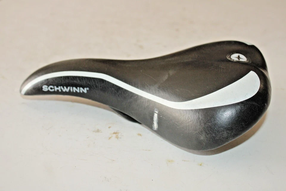 Sillín de bicicleta híbrido Schwinn Cionlli City 255/165 mm negro Comfort Tour remitente de EE. UU. Foto 4 de 4