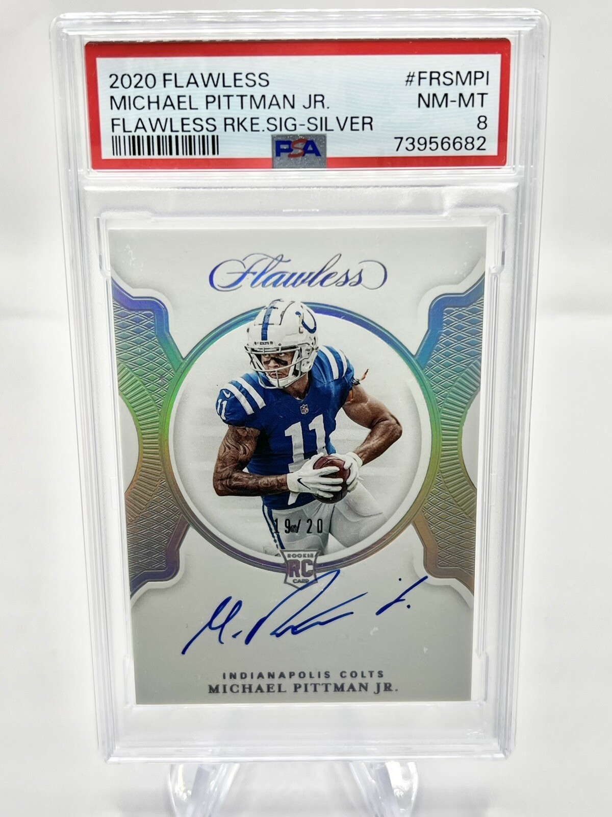 Michael Pittman Jr. Panini Flawless Flawless Rookie Signatures #FRSMPI Silver