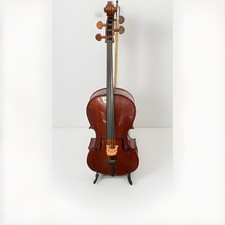 4/4 Acoustic Cello 4-String Brown Varnish Wood Body Wooden Pegs.