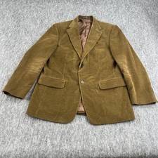 Lands' End Sport Coat Mens 41R Brown Corduroy 2 Button Blazer Jacket Casual