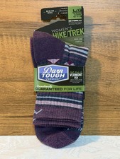 NEW Darn Tough Socks Merino Wool Hike/Trek Micro Crew Mid Cushion Women's L NWT