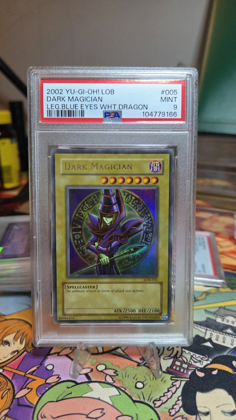 Dark Magician LOB-005 Legend Of Blue Eyes Unlimited PSA 9
