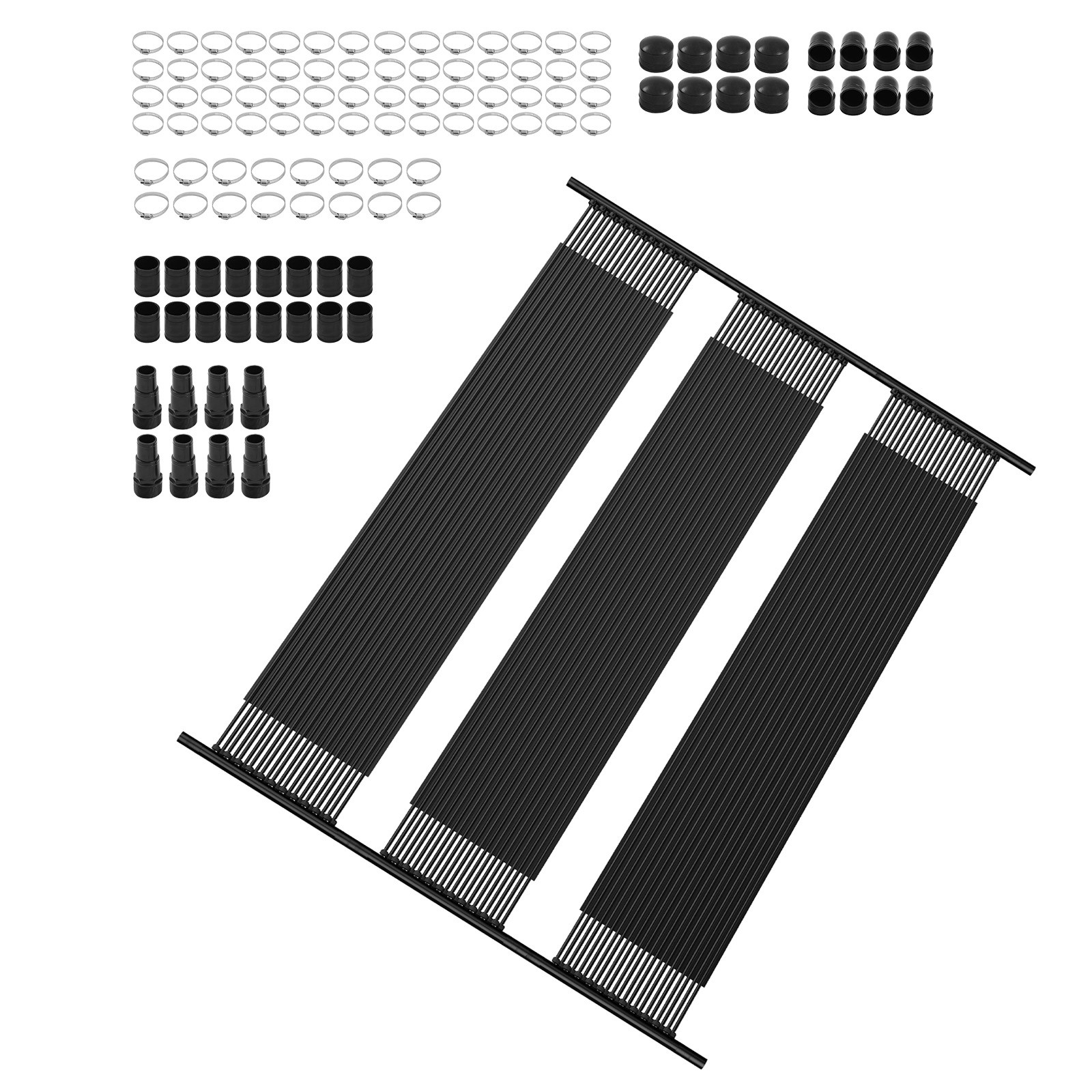 Calentador Solar para Piscinas Sistema de Calefacción 4 PCS 123,5x310cm
