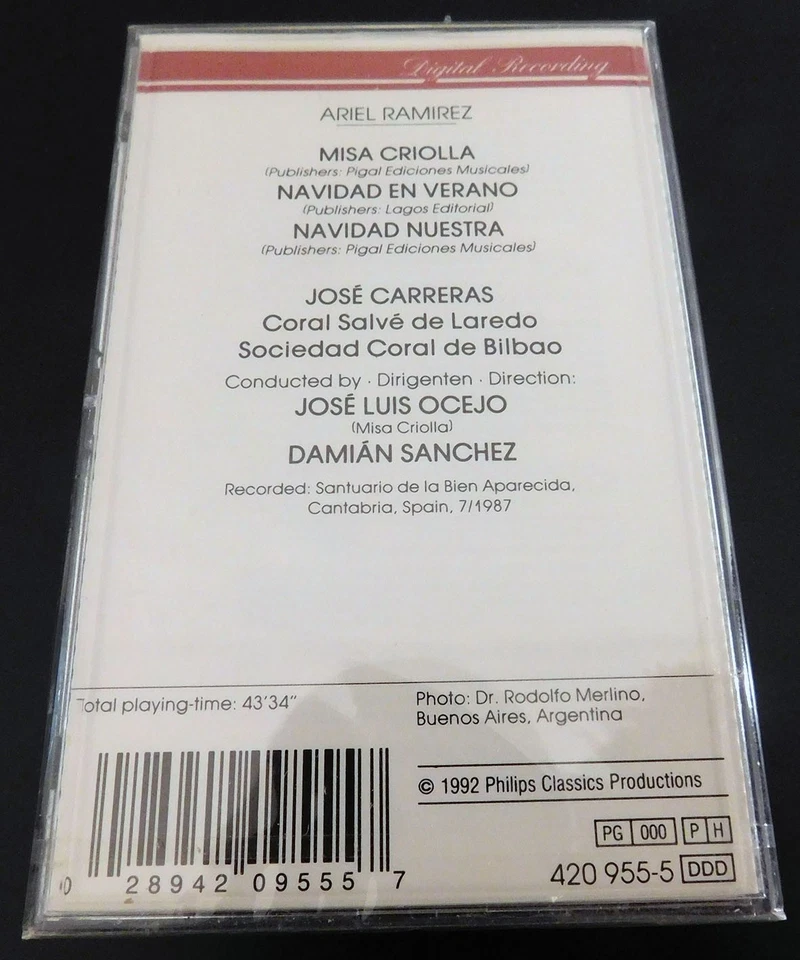 Ariel Ramirez - Misa Criolla/1992 Philips Records Classical DCC Tape, Brand New. - Image 2 of 2