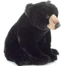 12 Inch Flopsie Blackstone Black Bear Plush Stuffed Animal By Aurora