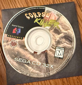 Sega Corpse Killer 32X 1994 Edition with Case and Disc Sticker Registration Card