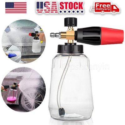 #ad 1000ml Snow Foam Lance Cannon Soap Bottle Sprayer For Pressure Washer Gun Jet $17.94