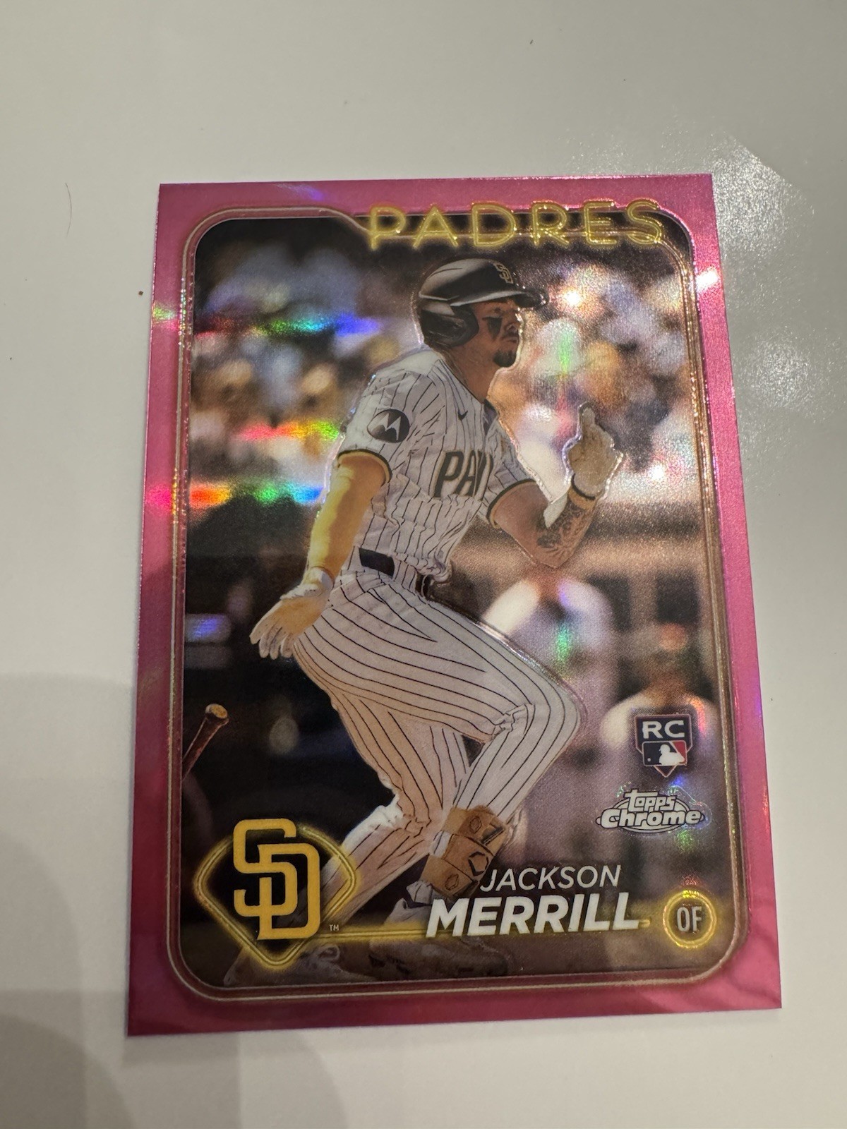 2024 Topps Chrome - Jackson Merrill #207 Pink Refractor (RC)