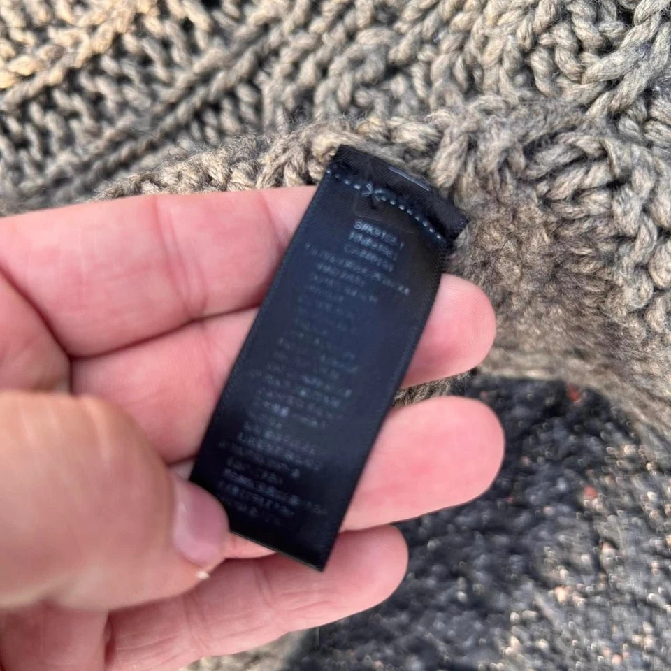 Suéter cárdigan de lana tejido grueso Y2K  Foto 4 de 4