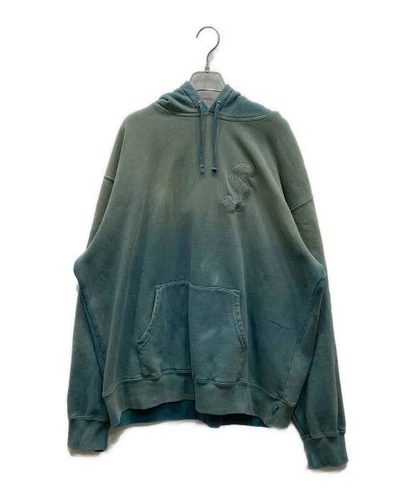 Sweat à capuche L Supreme overdyed logo S