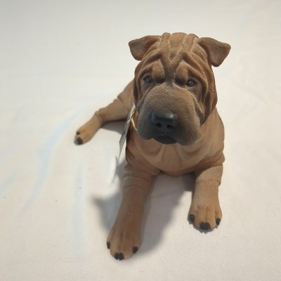 North Light Shar-Pei Dog Figurine Statue Collectable Made in England Tan