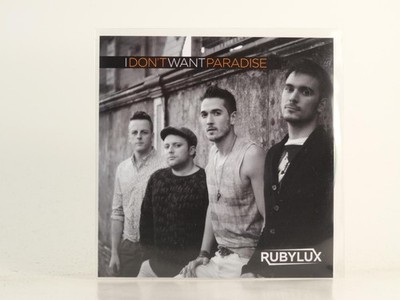 RUBYLUX I DON'T WANT PARADISE (H1) 2 Track Promo CD Single including Picture Sle