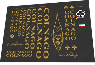 COLNAGO CLASSIC FRAME STICKER SET GOLD VERSION