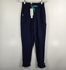 Figs Women's Size XXS Saumer High Waisted Fionlite Jogger Scrub Pants Blue NWT