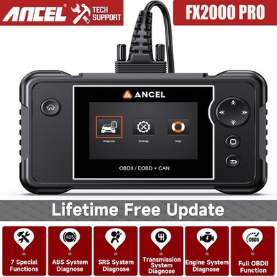 ANCEL FX2000 PRO Car OBD2 Scanner Diagnostic Tool ABS Bleeding Oil Reset BMS SAS