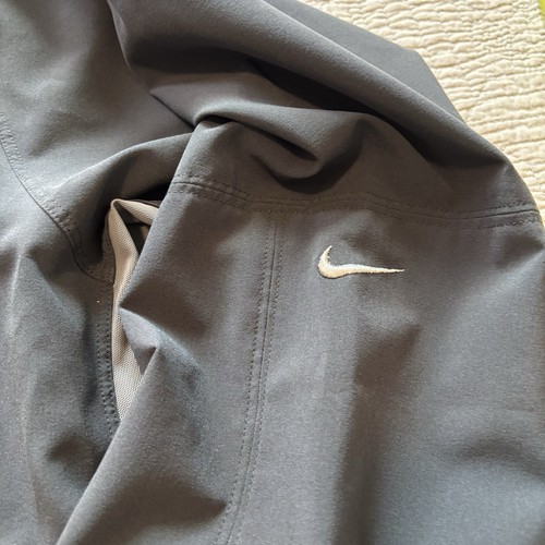 Nike Windbreaker Jacke Vintage 90er grau schwarz Gr. Large belüftet Golf - Bild 7 von 10