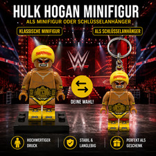 Hulk Hogan Minifigur & Schlüsselanhänger   ...
