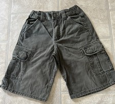 Wrangler Shorts Boys Size 12 Green Cargo adjustable waist