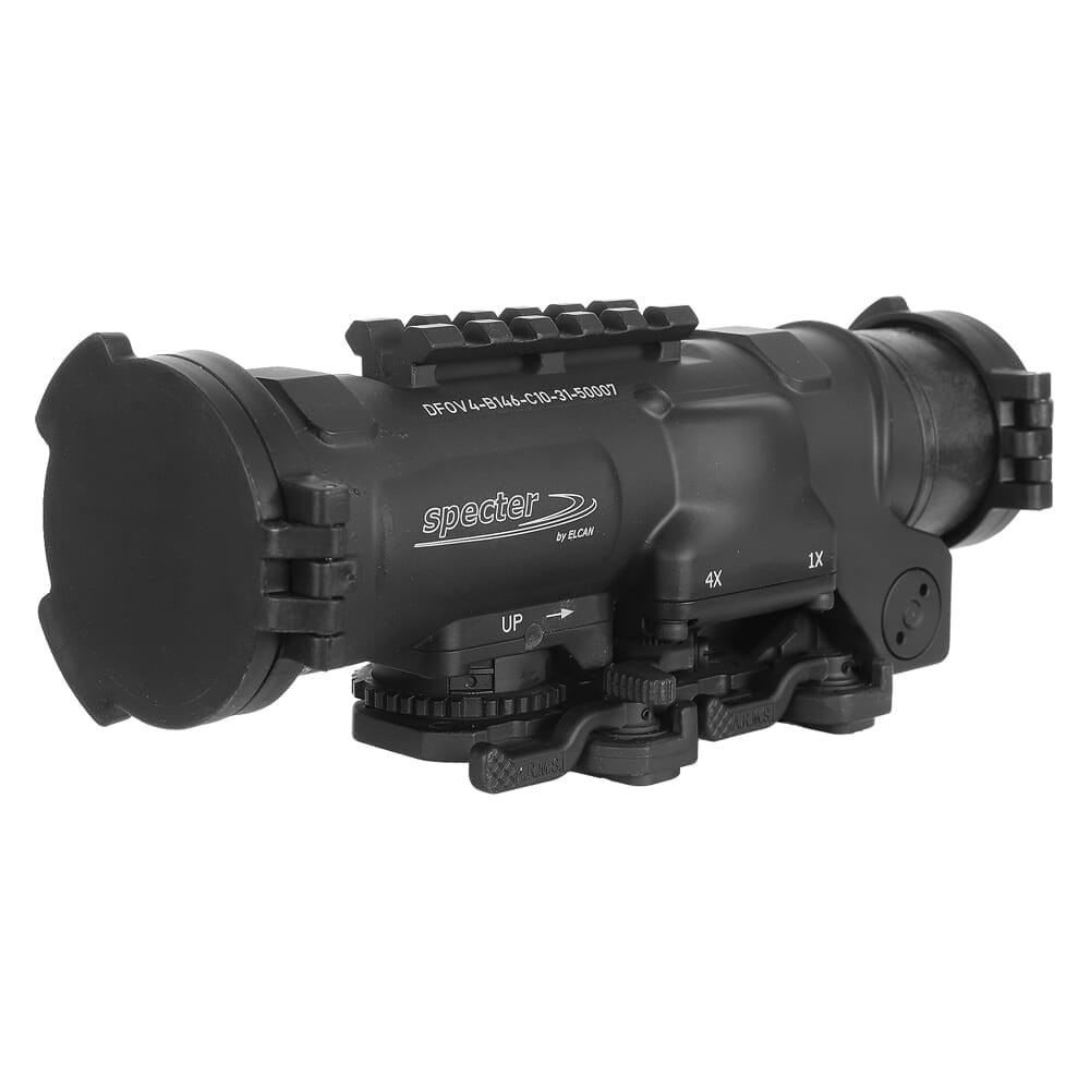 Elcan SpecterDR 1x/4x Scope Black Flip Covers ARD (DFOV4-B146-C10