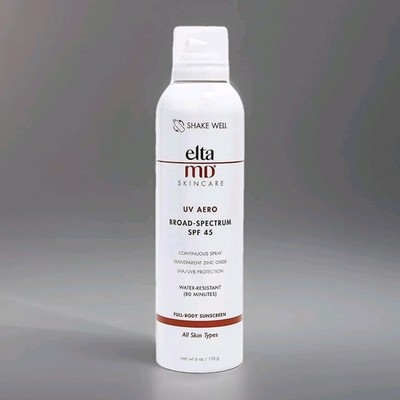 EltaMD UV Aero SPF 45 Broad-Spectrum Sunscreen Spray UVA/UVB 6 oz Aerosol 6oz