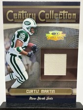 2006 Donruss Threads Century Collection Curtis Martin Materials /250 (MEM) Jets