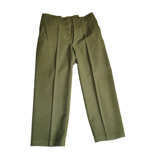 WWII U.S. Army Wool Field Pants Vintage Military Uniform Trousers