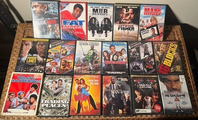 Lot of 40+ Black Film DVD Movies Denzel, Samual L Jackson, Chris Tucker Ice Cube