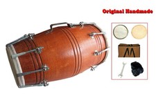 Indian Folk Percussion Instrument Handmade Wooden Dholak Drum | Nut Bolt Tuning
