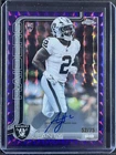 2025 Topps Chrome Football Purple Geometric Refractor Ashton Jeanty #RA-AJ