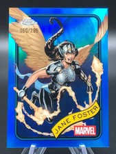 JANE FOSTER 2025 Topps Chrome Marvel Blue Refractor #90 (060/299)