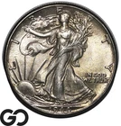 1944 Walking Liberty Half Dollar, Solid Gem BU++