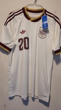 adidas Spain Soccer Team 2026 Away Logo White Jersey Top Rare JN4397 Men Size