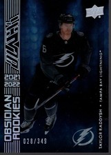2021-22 UD Black Obsidian Rookies #OR44 Taylor Raddysh /349 - HKY