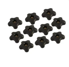 Lot Of 10 Taytools 770818 3/8 - 16 Female Thread Star Knobs 2.25" Diameter NEW