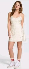 NWT PINK X LoveShackFancy Satin and Lace Mini...