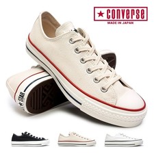 CONVERSE CANVAS ALL STAR J OX Made in JAPAN Sneakers Natural White Black White