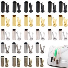 GeoGeoDIY 50 Sets 5 Colors Shoelace Tips Alloy Five colors, Gold