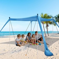 Beach Tent Sun Shelter, 10 X 10 FT Beach Canopy Tent Sun Shade, UPF50 Tents Can